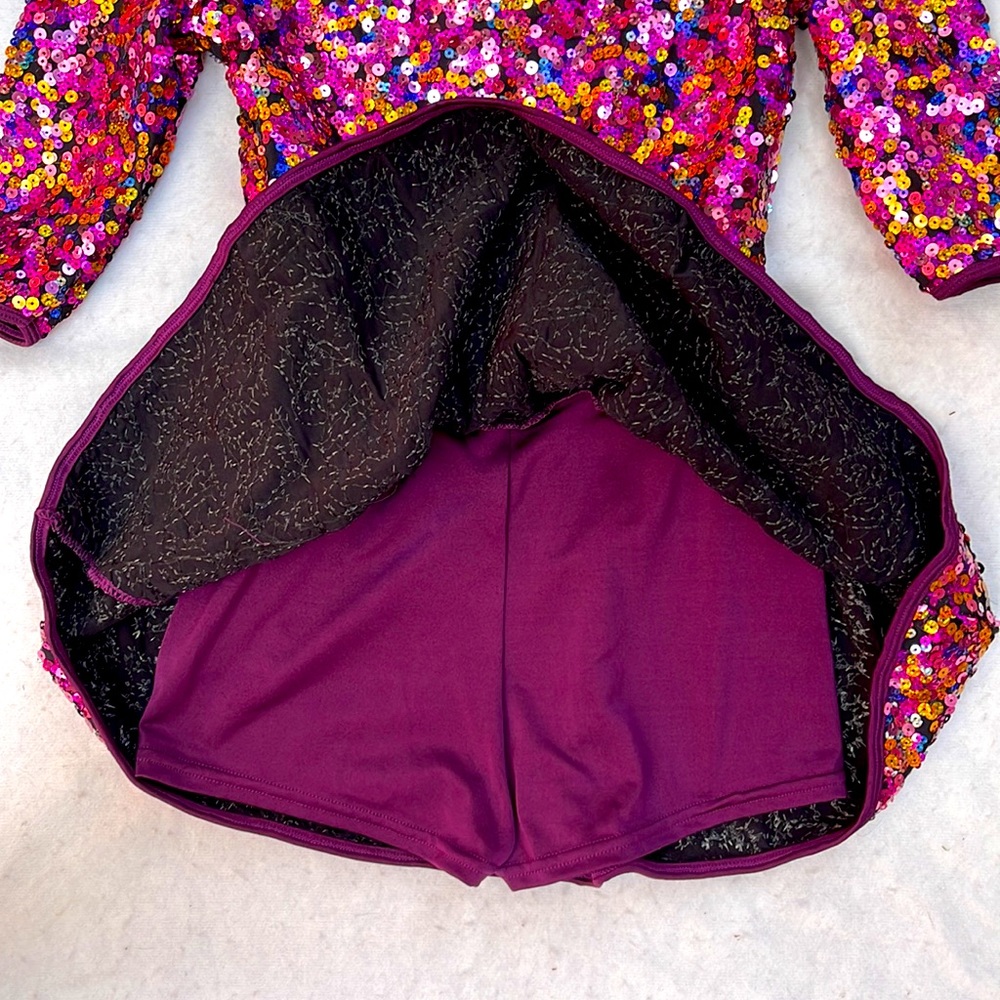 NWT Curtain call costumes sequence performance/dance dress and headband - Picture 7 of 16